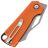 Нож Kristal Хоха сталь D2 Stonewashed рукоять Orange G10
