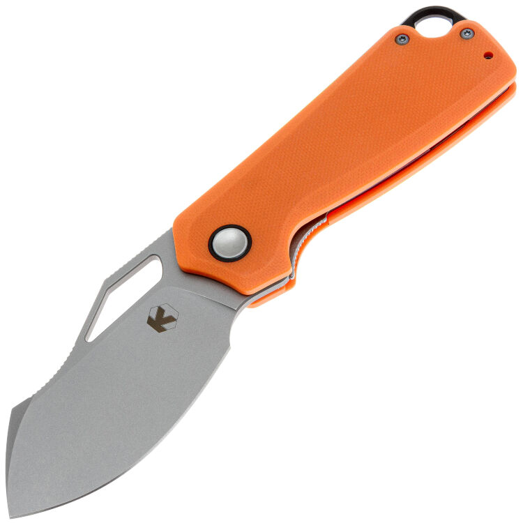 Нож Kristal Хоха сталь D2 Stonewashed рукоять Orange G10