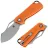 Нож Kristal Хоха сталь D2 Stonewashed рукоять Orange G10