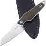 Нож MKM Makro 2 сталь M390 рукоять Green Canvas Micarta (MA02-GC)