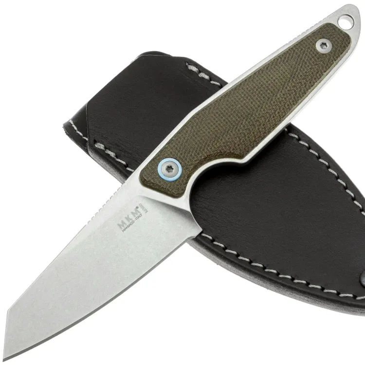 Нож MKM Makro 2 сталь M390 рукоять Green Canvas Micarta (MA02-GC)