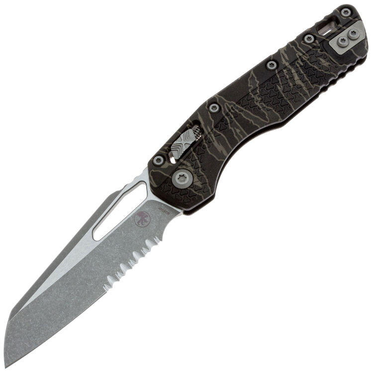 Нож Microtech MSI Ram-Lok PS apocalyptic сталь M390MK рукоять Tiger Stripe Camo Polymer