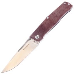 Нож Real Steel Rokot Custom сталь M390 рук. Burgundy micarta (9643)