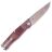 Нож Real Steel Rokot Custom сталь M390 рук. Burgundy micarta (9643)