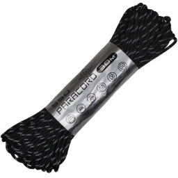 Паракорд CORD 550 световозвращающий Black 30м