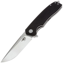 Нож Bestech Lion satin сталь D2 рукоять Black G10 (BG01A)