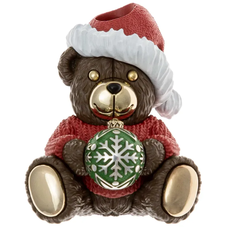 Бусина темлячная Old Caster Плюшевый мишка Новогодний Limited Edition