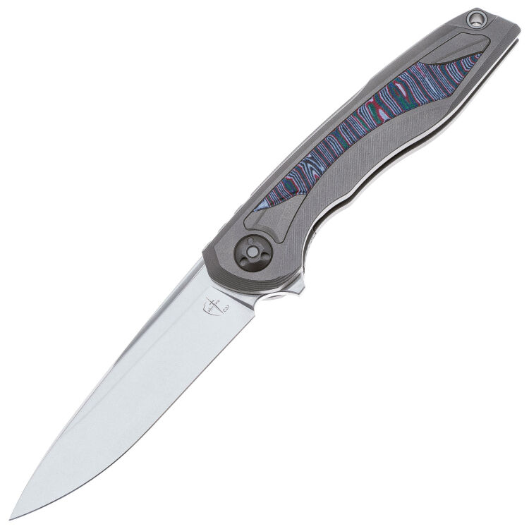 Нож CultroTech Chest сталь CPM-S90V рукоять Titanium/Micarta Pink
