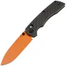 Нож Tenable Kryo orange сталь 14C28N рукоять G10/Carbon Fiber