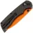 Нож Tenable Kryo orange сталь 14C28N рукоять G10/Carbon Fiber