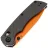 Нож Tenable Kryo orange сталь 14C28N рукоять G10/Carbon Fiber