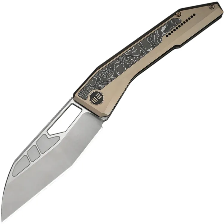 Нож WE Knife Inceptus satin сталь M390 рукоять Champagne Titanium/Aluminum Foil CF