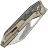 Нож WE Knife Inceptus satin сталь M390 рукоять Champagne Titanium/Aluminum Foil CF