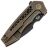 Нож WE Knife Harpen blackwash сталь CPM-20CV рукоять Bronze Ti (WE23019-3)