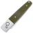 Нож Ganzo G7211-GR cталь 440C рукоять Green G10