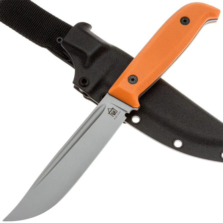 Нож Град Горький Пуукко сталь AUS-10Co рукоять Orange G10