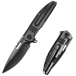 Нож WE Knife Tracks polished grey сталь M390 рукоять polished grey Titanium (WE23059-1)