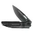 Нож WE Knife Tracks polished grey сталь M390 рукоять polished grey Titanium (WE23059-1)