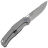 Нож Vanguard Atomic stonewash сталь M390 рукоять Steelgray Titanium