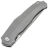 Нож Vanguard Atomic stonewash сталь M390 рукоять Steelgray Titanium