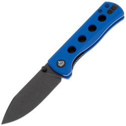 Нож QSP Canary Folder blackwash сталь 14C28N рукоять Blue G10 (QS150-I2)