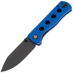 Нож QSP Canary Folder blackwash сталь 14C28N рукоять Blue G10 (QS150-I2)
