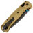 Нож Benchmade Bugout сталь M390 рукоять Burnt Brass Aluminum (535BK-07)