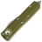 Нож Microtech UTX-85 T/E stonewash сталь M390 рукоять OD Green Aluminum (233-10OD)