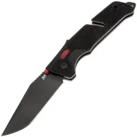 Нож SOG Trident AT Tanto TiNi сталь D2 рукоять Black/Red GRN (11-12-04-41)
