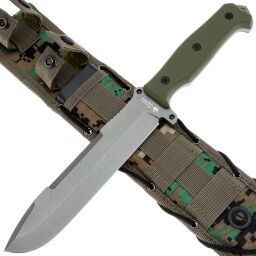 Нож Kizlyar Supreme Survivalist-X сталь D2 Tacwash рукоять Green G10