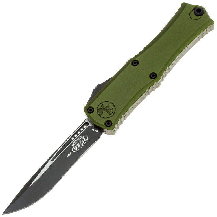 Нож Microtech Hera II Mini Recurve black сталь M390MK рукоять OD Green Aluminium (1705M-1OD)