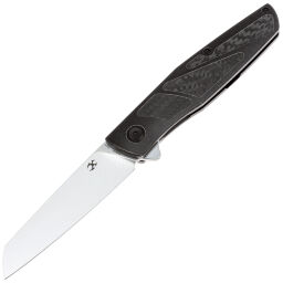 Нож Kansept Cru stonewash сталь S35VN рукоять Blackwash Titanium/Twill Carbon Fiber