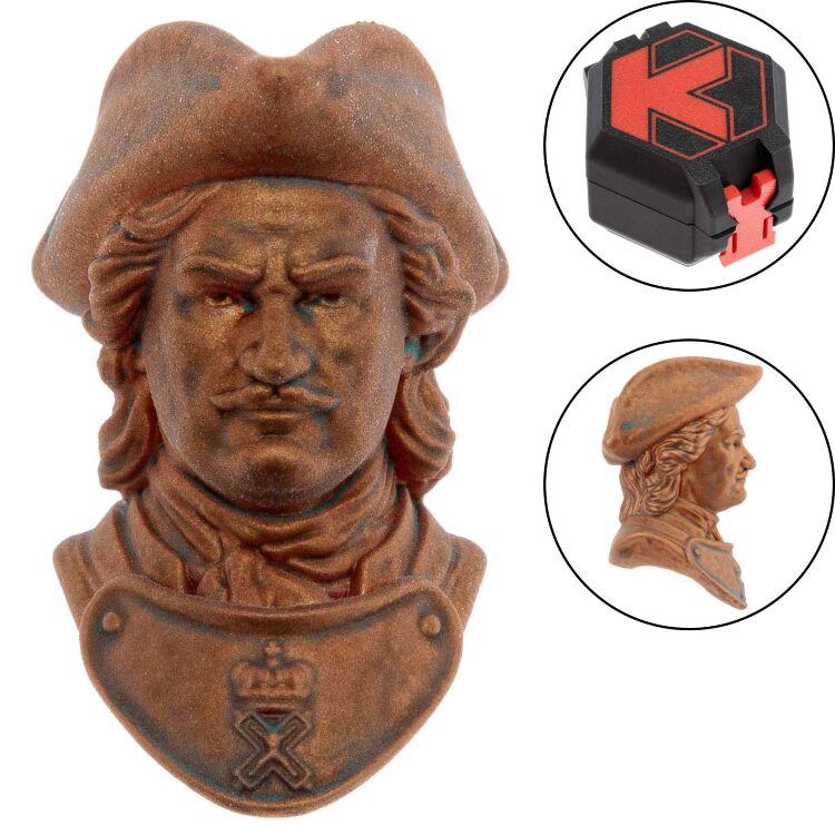 Бусина темлячная Kristal Pyotr I Bronze (полимер)