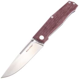 Нож Real Steel Rokot Custom сталь N690 рукоять Burgundy Micarta (7643)