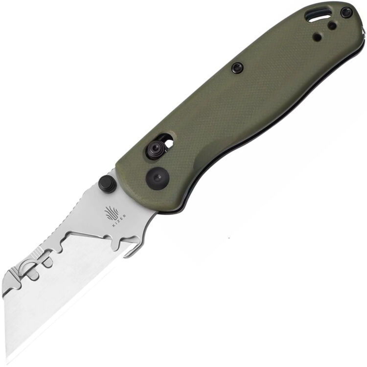 Нож Kizer Drop Bear Utility сталь SK5 рукоять Green G10