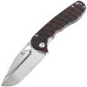 Нож Tenable Bömbur stonewash сталь D2 рукоять Black/Red G-mascus