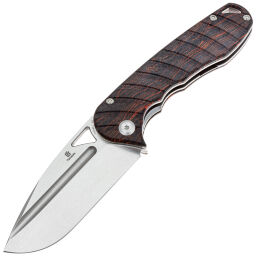 Нож Tenable Bombur stonewash сталь D2 рукоять Black/Red G-mascus