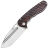Нож Tenable Bömbur stonewash сталь D2 рукоять Black/Red G-mascus