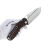 Нож Tenable Bömbur stonewash сталь D2 рукоять Black/Red G-mascus