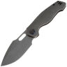 Нож Kunwu Gringo stonewash сталь S390 рукоять Stonewash Honeydew Ti