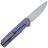 Нож WE Knife Charith beadblast сталь CPM-20CV рукоять Frag Blue Titanium (WE20056B-1)