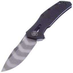 Нож ZT 0308BLKTS сталь CPM-20CV Tiger Stripe DLC рукоять Ti/ G10