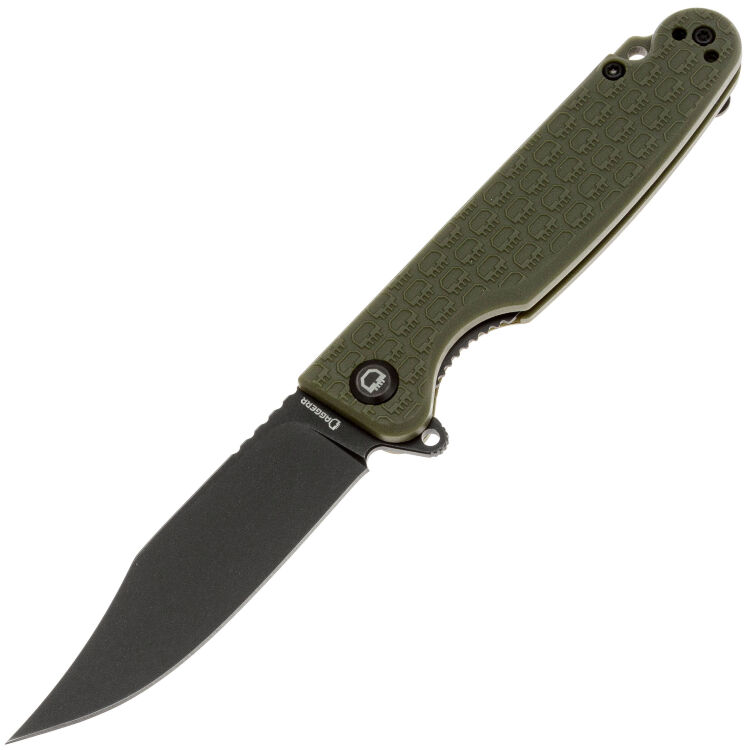 Нож Daggerr Leprechaun DL blackwash сталь 8Cr14MoV рукоять Olive FRN