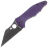 Нож Spyderco Yojimbo 2 DLC cталь Cru-Wear рукоять Purple G10 (C85GPPRBK2)