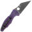 Нож Spyderco Yojimbo 2 DLC cталь Cru-Wear рукоять Purple G10 (C85GPPRBK2)