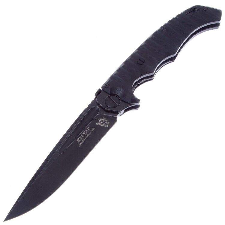 Нож НОКС Кугуар Black сталь AUS-8 рукоять Black G10 (332-589406)
