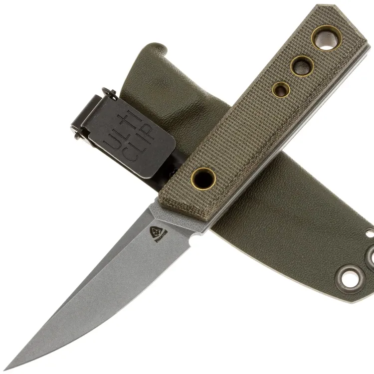 Нож PhantomTools Kwaiken mini сталь Elmax рукоять Green canvas Micarta