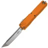 Нож Microtech Ultratech Gen IV T/E stonewash сталь M390MK рукоять Orange Aluminium
