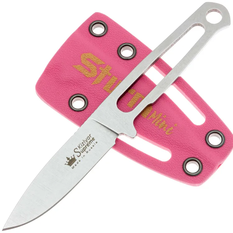 Нож Kizlyar Supreme Sturm Mini Pink stonewash сталь AUS-8