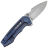 Нож WE Knife Harpen satin сталь CPM-20CV рукоять Blue Ti (WE23019-2)